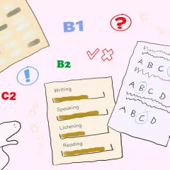 Poziomy B1, B2, C2, A2 angielskiego. Wyniki testów, pytajnik, zaznaczone odpowiedzi. Certyfikat B2 angielski w zasięgu ręki!